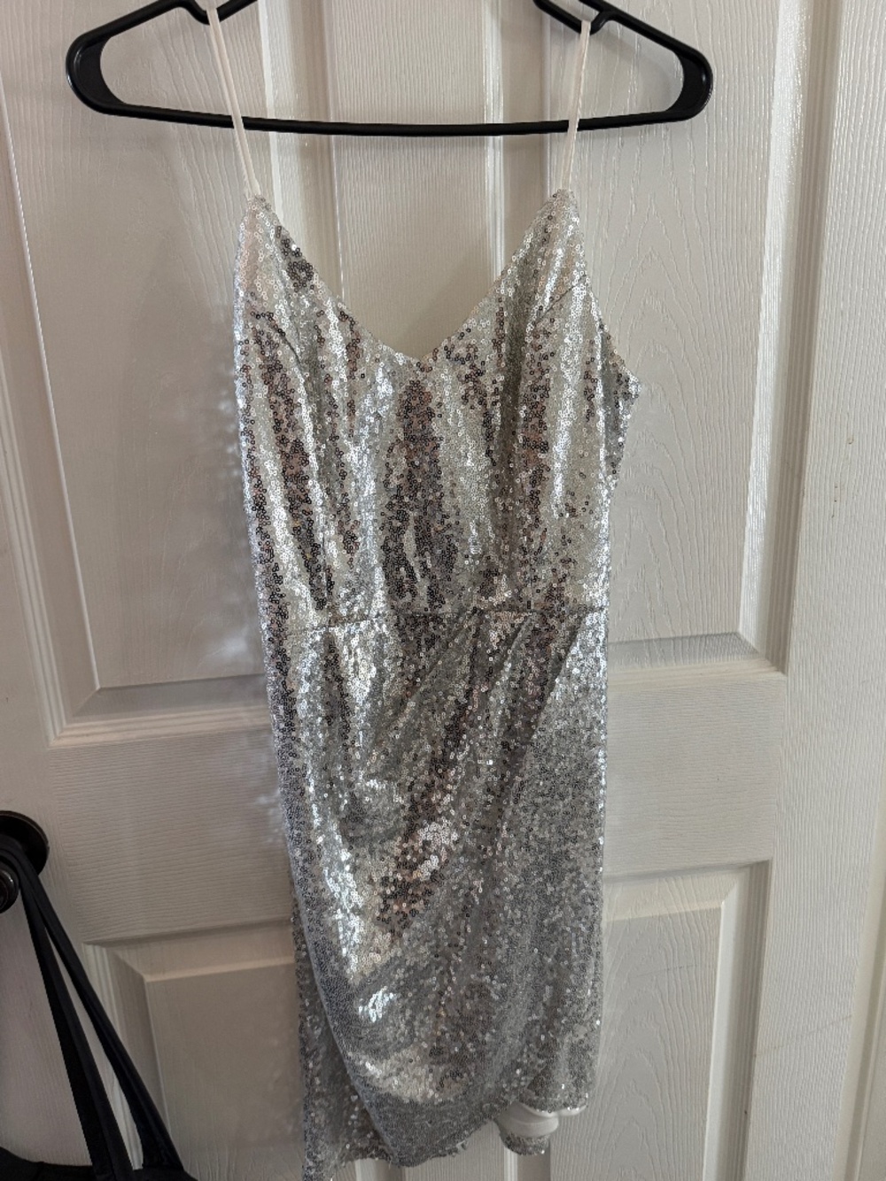 Lulus Silver Sequin Dress